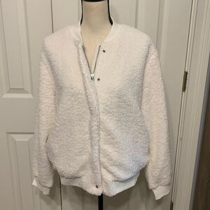 Sanctuary Cream Sherpa Bomber Jacket
